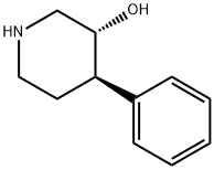 3-Piperidinol, 4-phenyl-, (3R,4R)- Structure