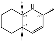 Quinoline, 1,2,4a,5,6,7,8,8a-octahydro-2-methyl-, (2R,4aR,8aR)-rel- (9CI) 구조식 이미지