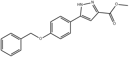JR-14030, Methyl 3-(4-(benzyloxy)phenyl)-1H-pyrazole-5-carboxylate, 96% 구조식 이미지
