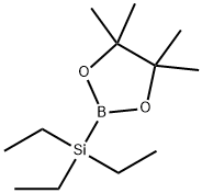 1,3,2-Dioxaborolane, 4,4,5,5-tetramethyl-2-(triethylsilyl)- Structure