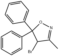 Isoxazole, 4-bromo-4,5-dihydro-3-methyl-5,5-diphenyl- 구조식 이미지
