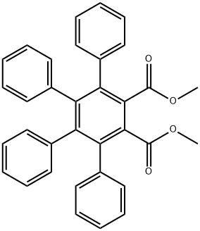 [1,1':2',1''-Terphenyl]-3',4'-dicarboxylic acid, 5',6'-diphenyl-, 3',4'-dimethyl ester 구조식 이미지