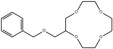 1,4,7,10-Tetraoxacyclododecane, 2-[(phenylmethoxy)methyl]- Structure