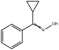 Methanone, cyclopropylphenyl-, oxime Structure