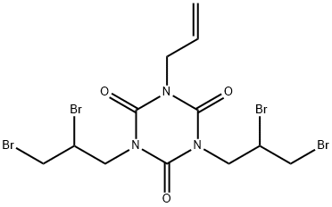 1,3,5-Triazine-2,4,6(1H,3H,5H)-trione, 1,3-bis(2,3-dibromopropyl)-5-(2-propen-1-yl)- Structure