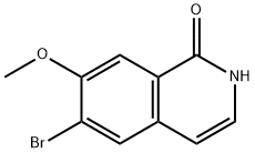 1(2H)-Isoquinolinone, 6-bromo-7-methoxy- Structure