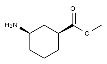 Cyclohexanecarboxylic acid, 3-amino-, methyl ester, (1R,3S)-rel-(+)- (9CI) Structure