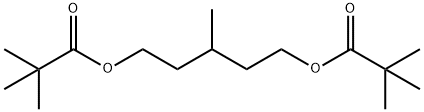 Propanoic acid, 2,2-dimethyl-, 1,1'-(3-methyl-1,5-pentanediyl) ester Structure