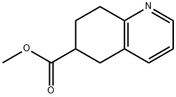 6-Quinolinecarboxylic acid, 5,6,7,8-tetrahydro-, methyl ester 구조식 이미지