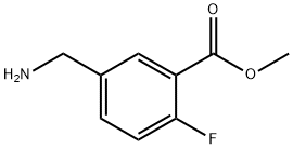 Benzoic acid, 5-(aminomethyl)-2-fluoro-, methyl ester Structure
