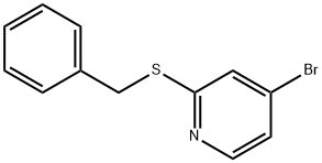 Pyridine, 4-bromo-2-[(phenylmethyl)thio]- Structure