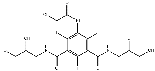 5 - chloro-acetamido-N, N - bis (2,3 - dihydroxypropyl) -2,4,6 - triiodo-1 ,3. Phthalimido Structure