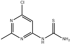 Thiourea, N-(6-chloro-2-methyl-4-pyrimidinyl)- 구조식 이미지