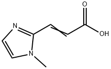 2-Propenoicacid,3-(1-methyl-1H-imidazol-2-yl)-(9CI) Structure