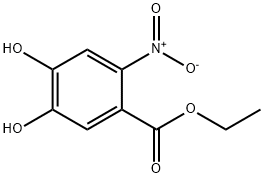 Benzoic acid, 4,5-dihydroxy-2-nitro-, ethyl ester Structure