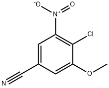 Benzonitrile, 4-chloro-3-methoxy-5-nitro- 구조식 이미지