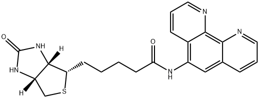 1H-Thieno[3,4-d]iMidazole-4-pentanaMide, hexahydro-2-oxo-N-1,10-phenanthrolin-5-yl-, (3aS,4S,6aR)- Structure