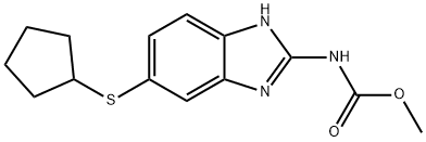 Cyclopentylalbendazole 구조식 이미지