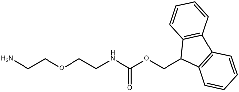 Carbamic acid, N-[2-(2-aminoethoxy)ethyl]-, 9H-fluoren-9-ylmethyl ester Structure