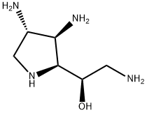 D-Glucitol,  2,3,6-triamino-1,2,3,4,6-pentadeoxy-1,4-imino-  (9CI) Structure