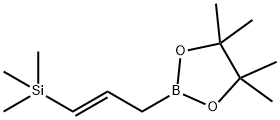 1,3,2-Dioxaborolane, 4,4,5,5-tetramethyl-2-[(2E)-3-(trimethylsilyl)-2-propen-1-yl]- Structure
