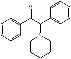 Ethanone, 1,2-diphenyl-2-(1-piperidinyl)- 구조식 이미지