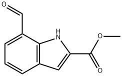 methyl 7-formyl-1H-indole-2-carboxylate Structure