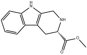 (S)-2,3,4,9-Tetrahydro-1H-pyridol[3,4-b]-3-indolecarboxylic acid methyl ester Structure