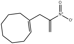 Cyclooctene, 1-(2-nitro-2-propen-1-yl)- Structure