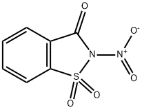 1,2-Benzisothiazol-3(2H)-one, 2-nitro-, 1,1-dioxide Structure