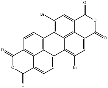 Perylo[3,4-cd:9,10-c'd']dipyran-1,3,8,10-tetrone, 5,13-dibromo- Structure