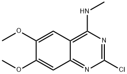 4-Quinazolinamine, 2-chloro-6,7-dimethoxy-N-methyl- 구조식 이미지