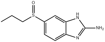 1H-Benzimidazol-2-amine, 6-(propylsulfinyl)- Structure