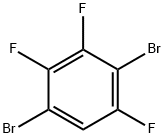 Benzene, 1,4-dibromo-2,3,5-trifluoro- Structure