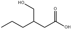 Hexanoic acid, 3-(hydroxymethyl)- Structure