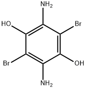 1,4-Benzenediol, 2,5-diamino-3,6-dibromo- Structure