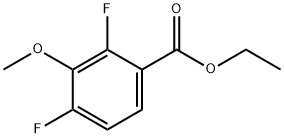 Benzoic acid, 2,4-difluoro-3-methoxy-, ethyl ester Structure