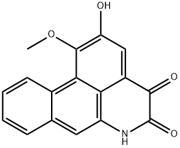 4H-Dibenzo[de,g]quinoline-4,5(6H)-dione, 2-hydroxy-1-methoxy- Structure