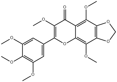 3,5,8,3',4',5'-Hexamethoxy-6,7-
methylenedioxyflavone 구조식 이미지
