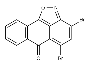 3,5 - dibroMo - 6 - oxo - 6H - anthra<1,9 - cd>isoxazole Structure
