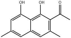 Ethanone, 1-(1,8-dihydroxy-3,6-dimethyl-2-naphthalenyl)- 구조식 이미지
