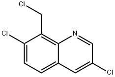 3，7-dichloro-8-chloro methyl quinoline 구조식 이미지