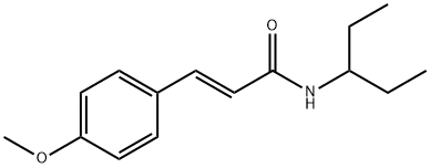 2-Propenamide, N-(1-ethylpropyl)-3-(4-methoxyphenyl)-, (2E)- 구조식 이미지