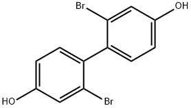 [1,1'-Biphenyl]-4,4'-diol, 2,2'-dibromo- Structure