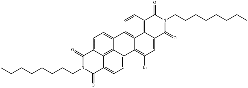 Anthra[2,1,9-def:6,5,10-d'e'f']diisoquinoline-1,3,8,10(2H,9H)-tetrone, 5-bromo-2,9-dioctyl- (9CI) Structure