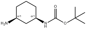 cis-1-N-Boc-1,3-사이클로헥실디아민 구조식 이미지