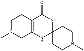 Spiro[piperidine-4,2'(1'H)-pyrido[3,4-d]pyrimidin]-4'(3'H)-one, 5',6',7',8'-tetrahydro-1,7'-dimethyl- Structure