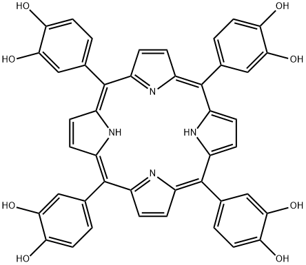 5,10,15,20-Tetrakis(3,4-dihydroxyphenyl)porphyrin Structure