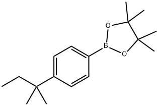 1,3,2-Dioxaborolane, 2-[4-(1,1-dimethylpropyl)phenyl]-4,4,5,5-tetramethyl- 구조식 이미지