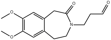 3H-3-Benzazepine-3-propanal, 1,2,4,5-tetrahydro-7,8-dimethoxy-2-oxo- Structure